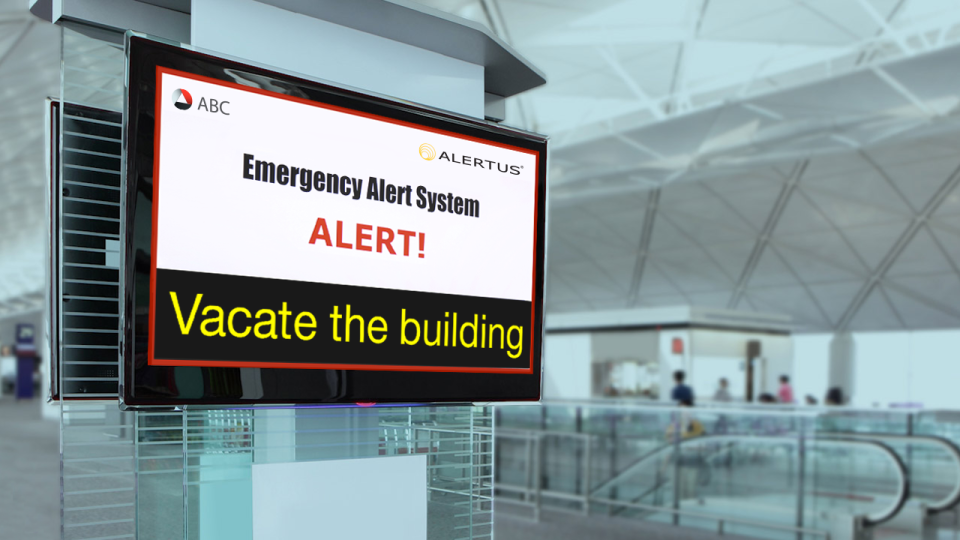 screenshot of Alertus Unified Mass Notification